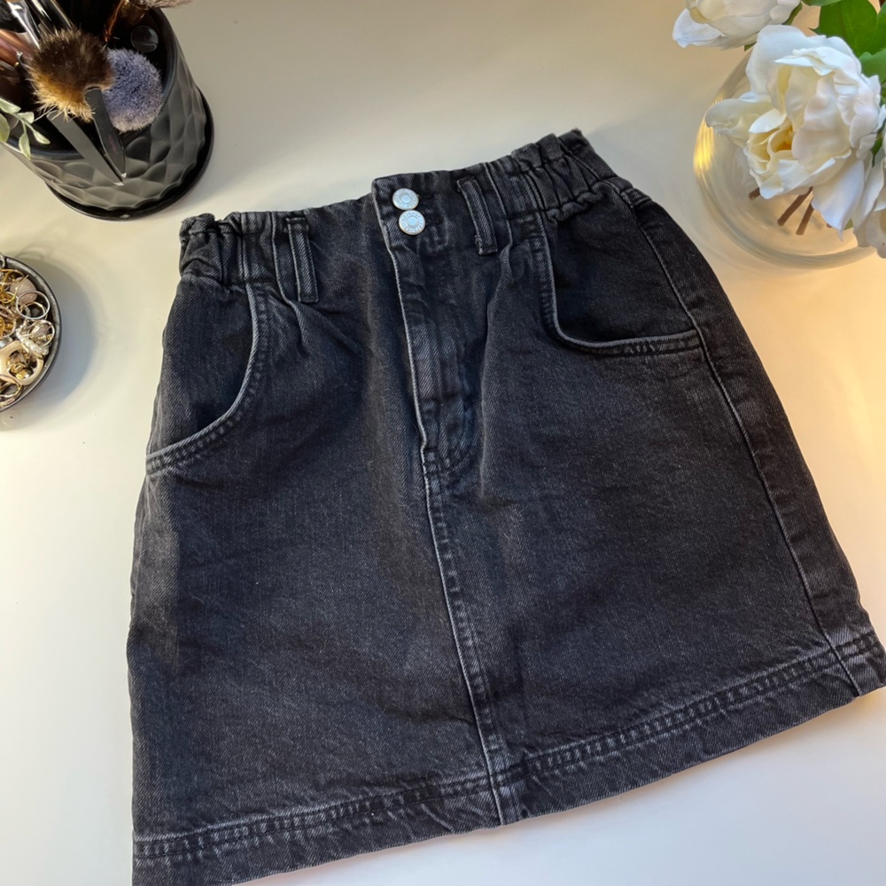 Mini jean skirt